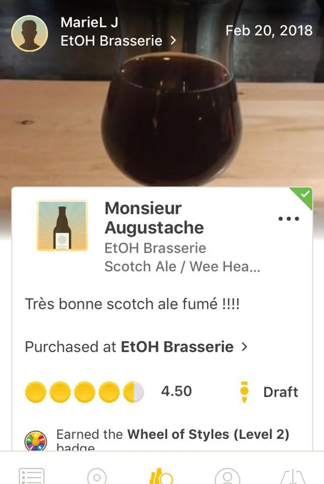 Avis Untappd sur MécaniThé