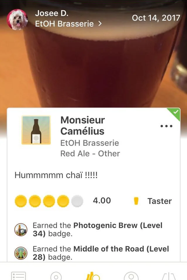 Avis Untappd sur MécaniThé