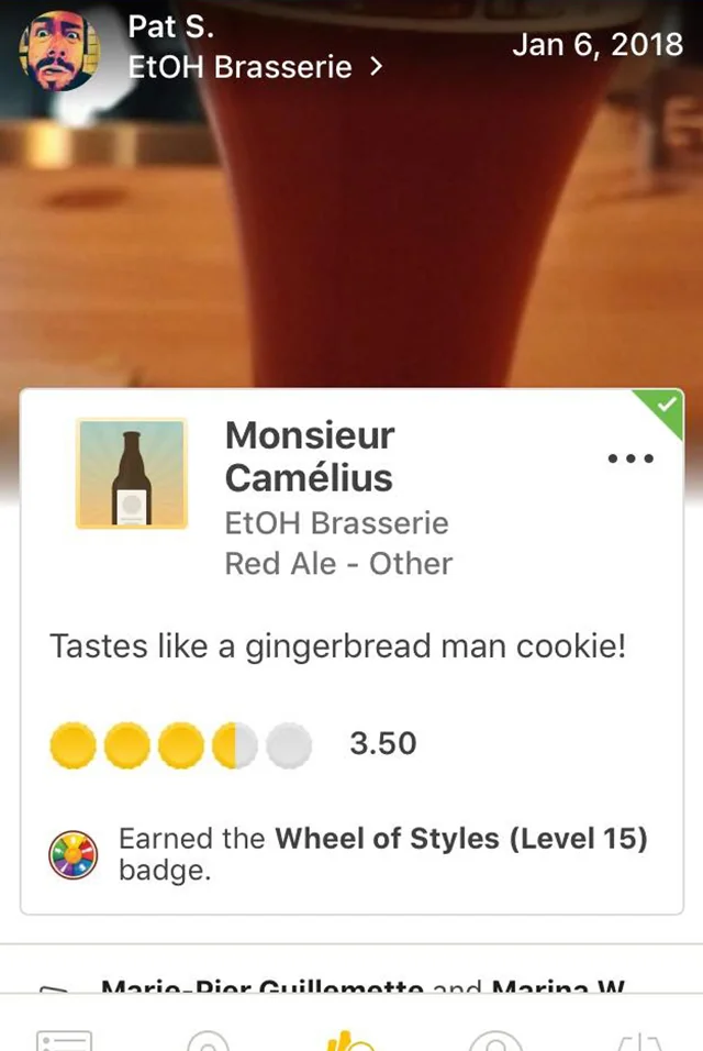 Avis Untappd sur MécaniThé